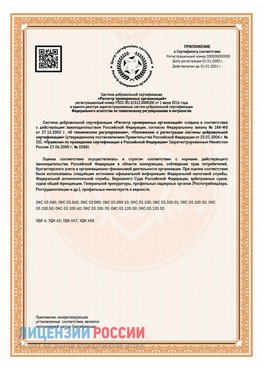 Приложение СТО 03.080.02033720.1-2020 (Образец) Старая Купавна Сертификат СТО 03.080.02033720.1-2020